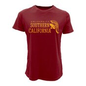 USC Trojans Women's Cardinal Vintage Wiggins Womens Boyfriend T-Shirt